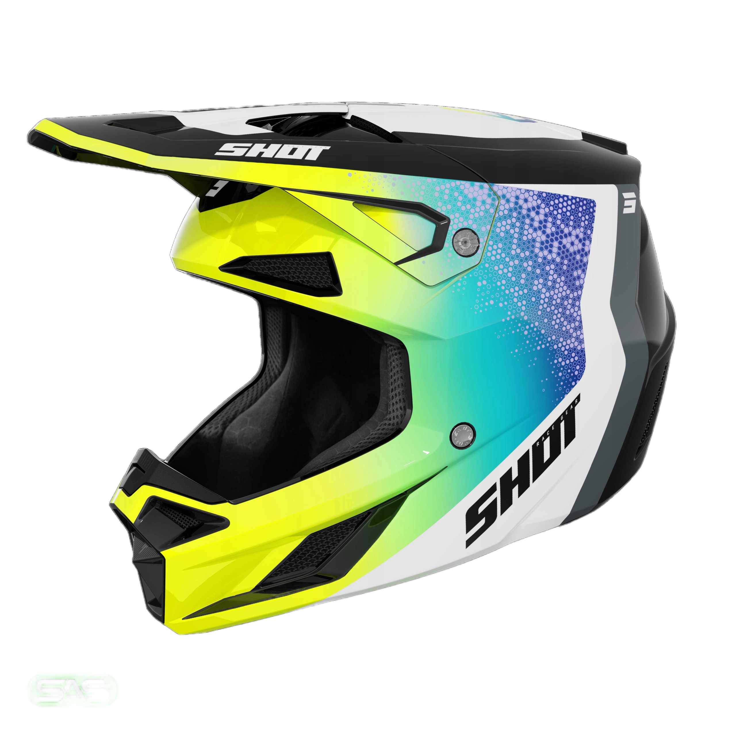 Crossová Prilba Na Štvorkolku Shot Speed Hybrid Yellow Gloss (2XL) A05-21OB-F03-12