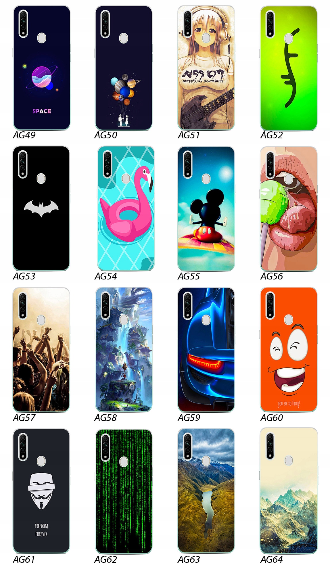 ETUI PLECKI FOTO Case OBUDOWA Pokrowiec WZORY SZKŁO 9H do Oppo A31 2020 Dedykowana marka Oppo