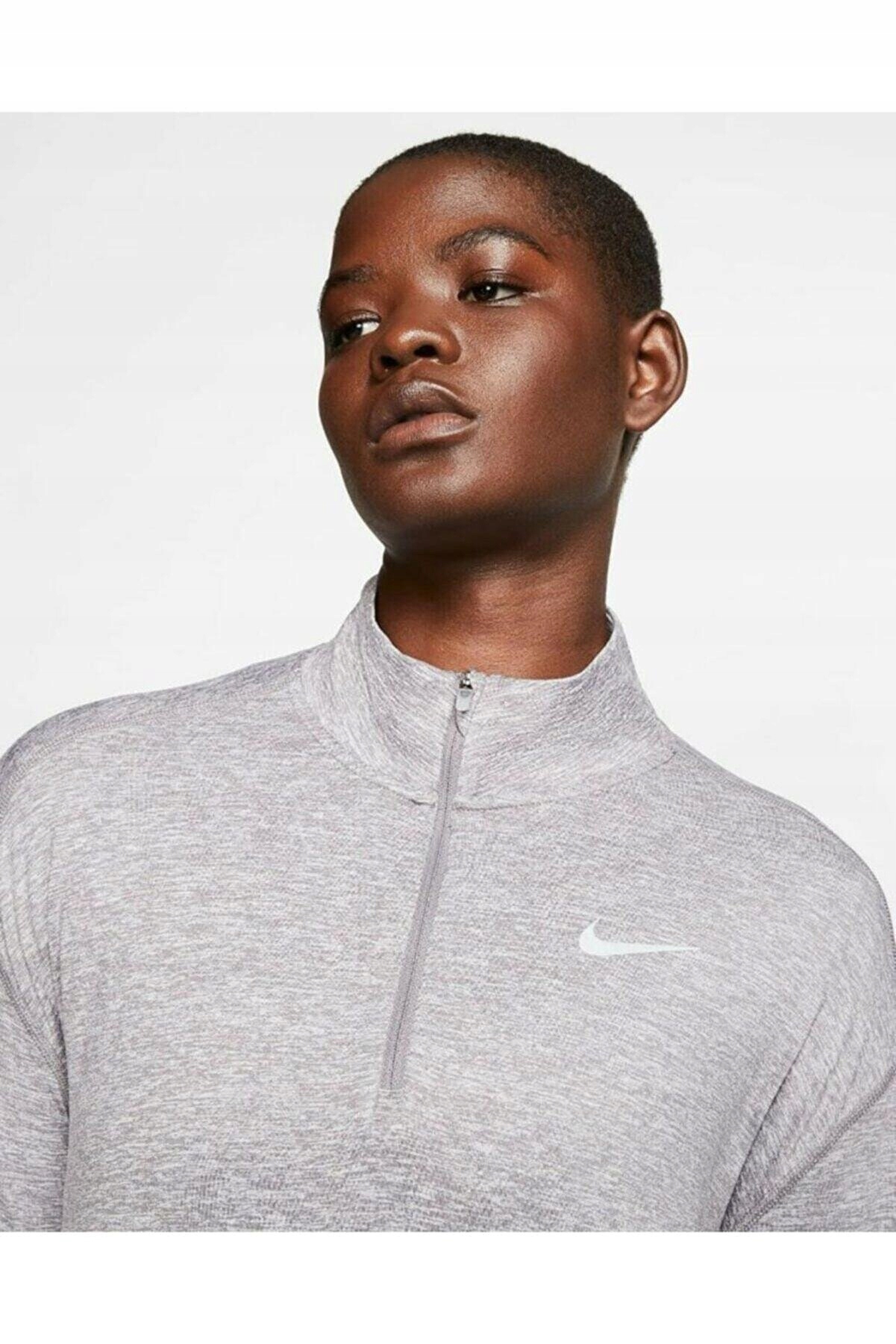 Bluza damska Nike Performance M 1/2 zip Cu0349-056 Dekolt golf