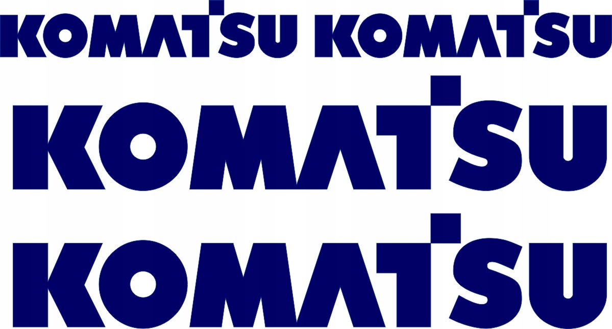 

Naklejki Komatsu zestaw