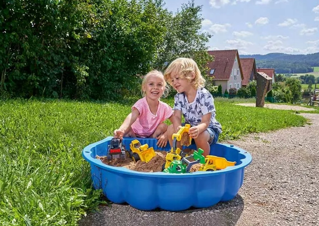 PIASKOWNICA ZAMYKANA DUŻA BASEN XXL 2w1 MUSZELKA OGRODOWA DLA DZIECI ZABAWA Szerokość produktu 88 cm