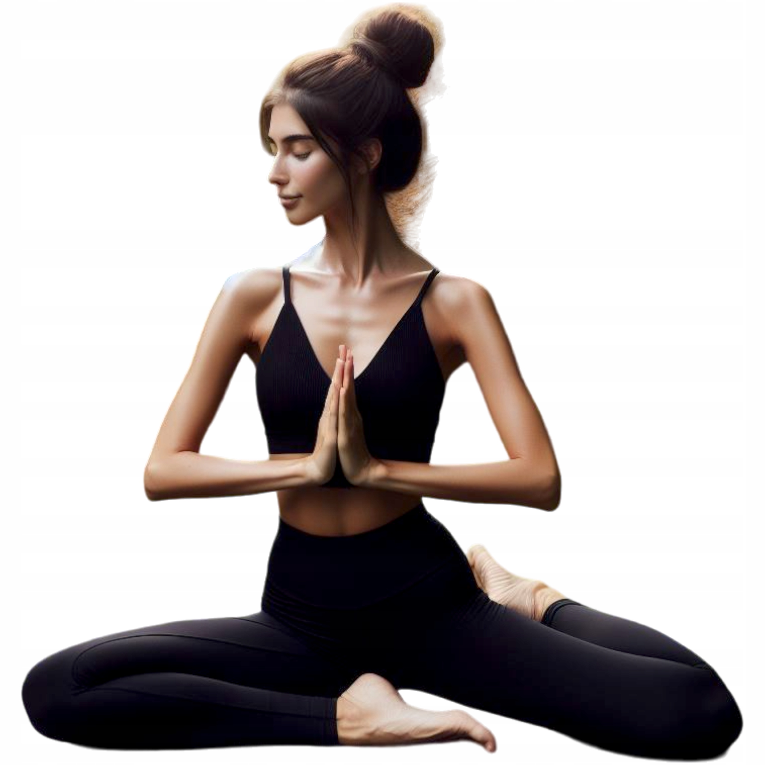 Legginsy DAMSKIE długie BAMBUSOWE mocno KRYJĄCE czarne Wysoki Stan 2XL/3XL