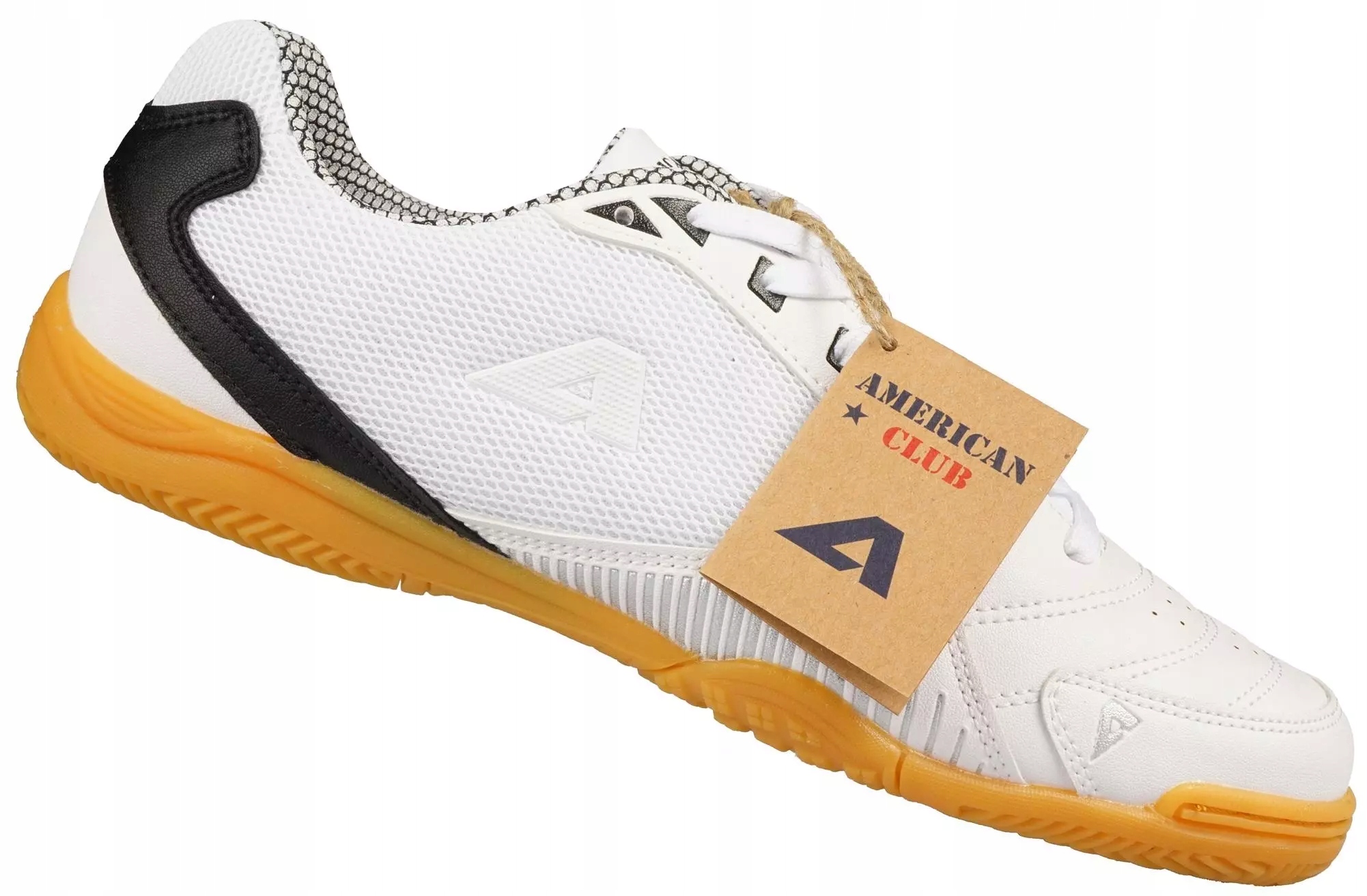 American Club FH68 Buty Piłkarskie Halówki Buty Na Halę Męskie Białe 44