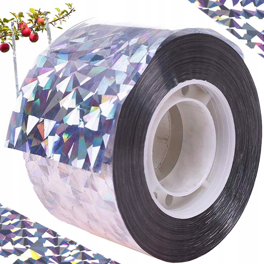 TAŚMA ODSTRASZAJĄCA PTAKI | 5cm / 50m | ODSTRASZACZ PTAKÓW DO OGRODU