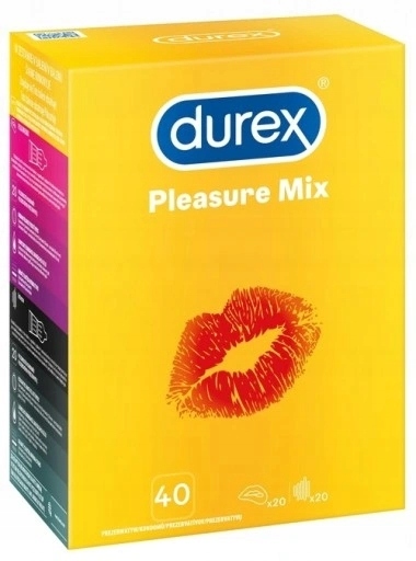 

Durex Pleasure Mix Prezerwatywy 40 sztuk