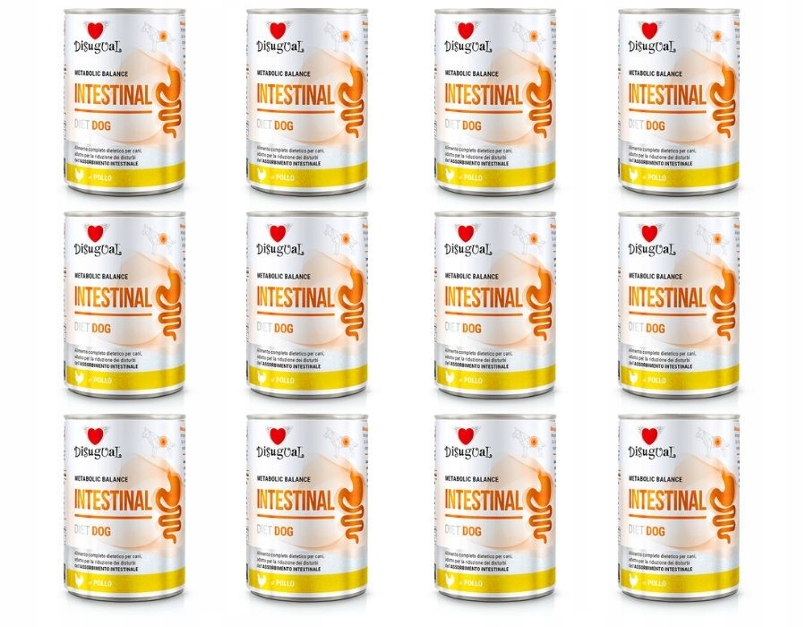 Disugual Psi Krmivo Vlhké Veterinární Intestinal Střeva Kuře 12x400g