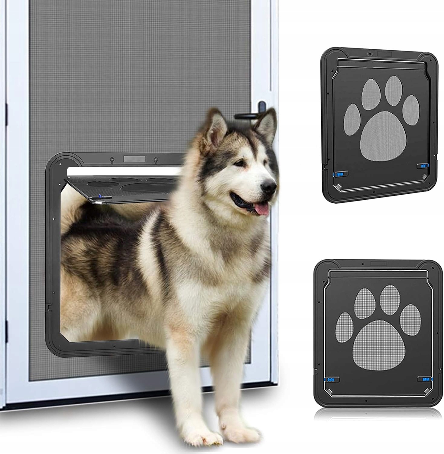 Levně Pet klapka pro moskytiéru, klapka pro psa s magnety 29*24cm