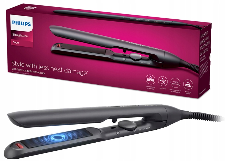 Nowa Prostownica do włosów Philips Bhs ThermoShield