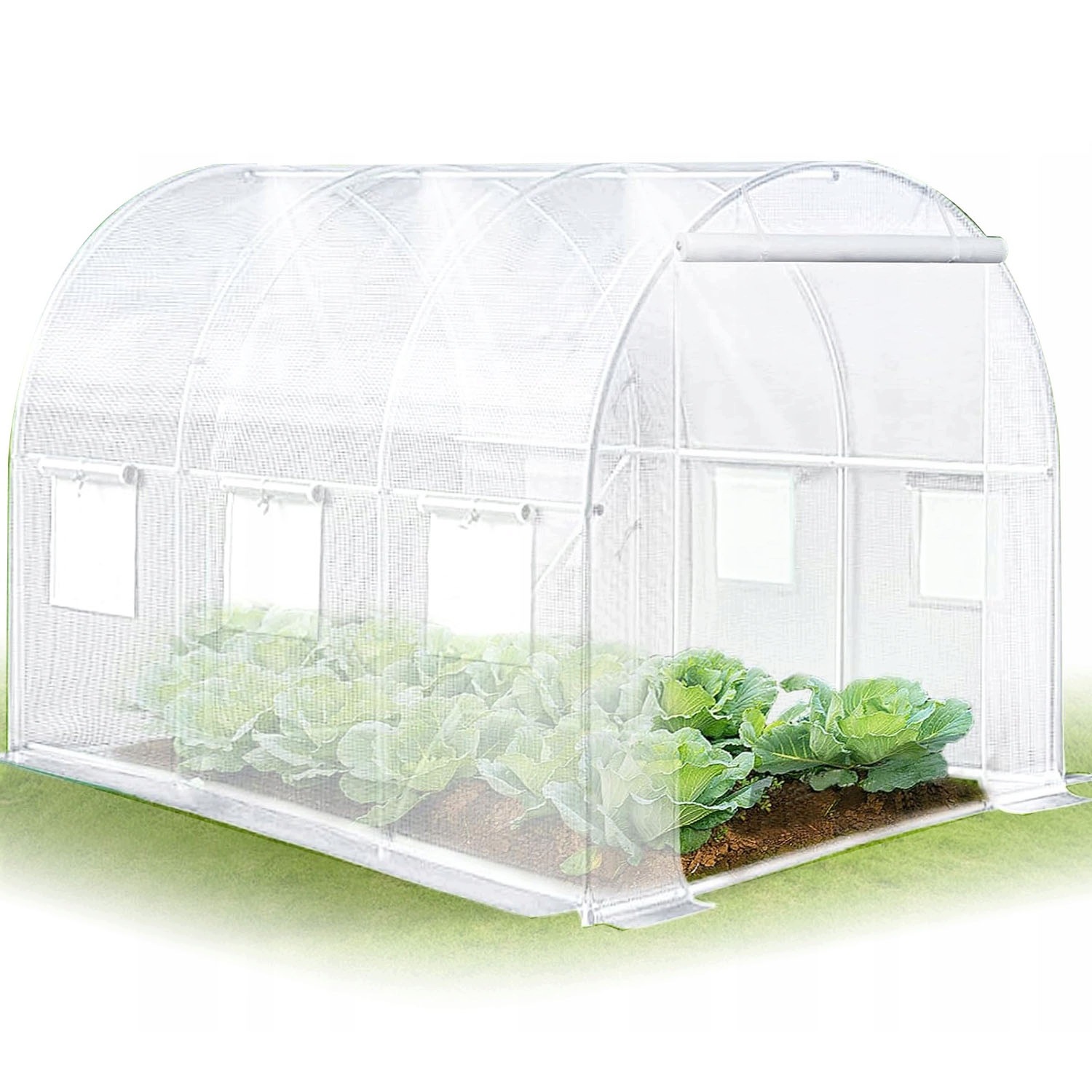 Fólie s okny 300x200 cm na tunel 6 m² do zahradního skleníku 3x2x2 m