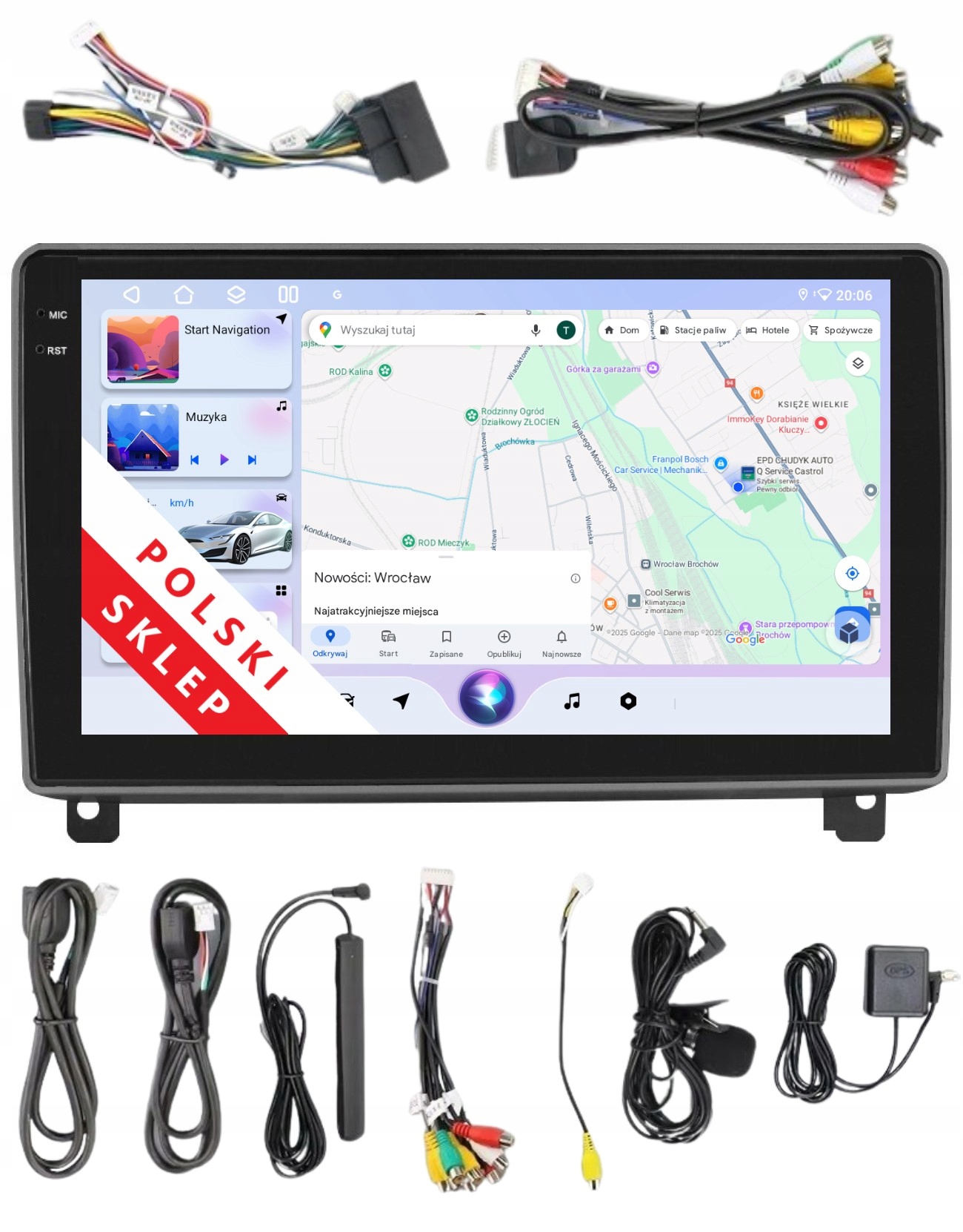Rádio 2DIN Navigace Android Peugeot 407 3/32 Gb Dsp Carplay Lte