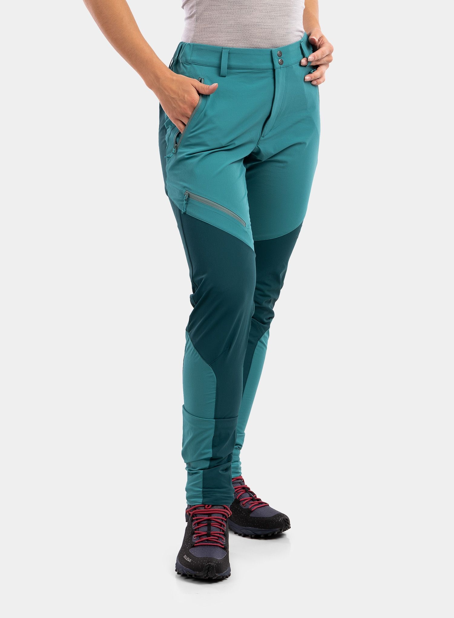 Dámské kalhoty Rab Torque Mountain Pants storm green/sagano green 8 (xs)