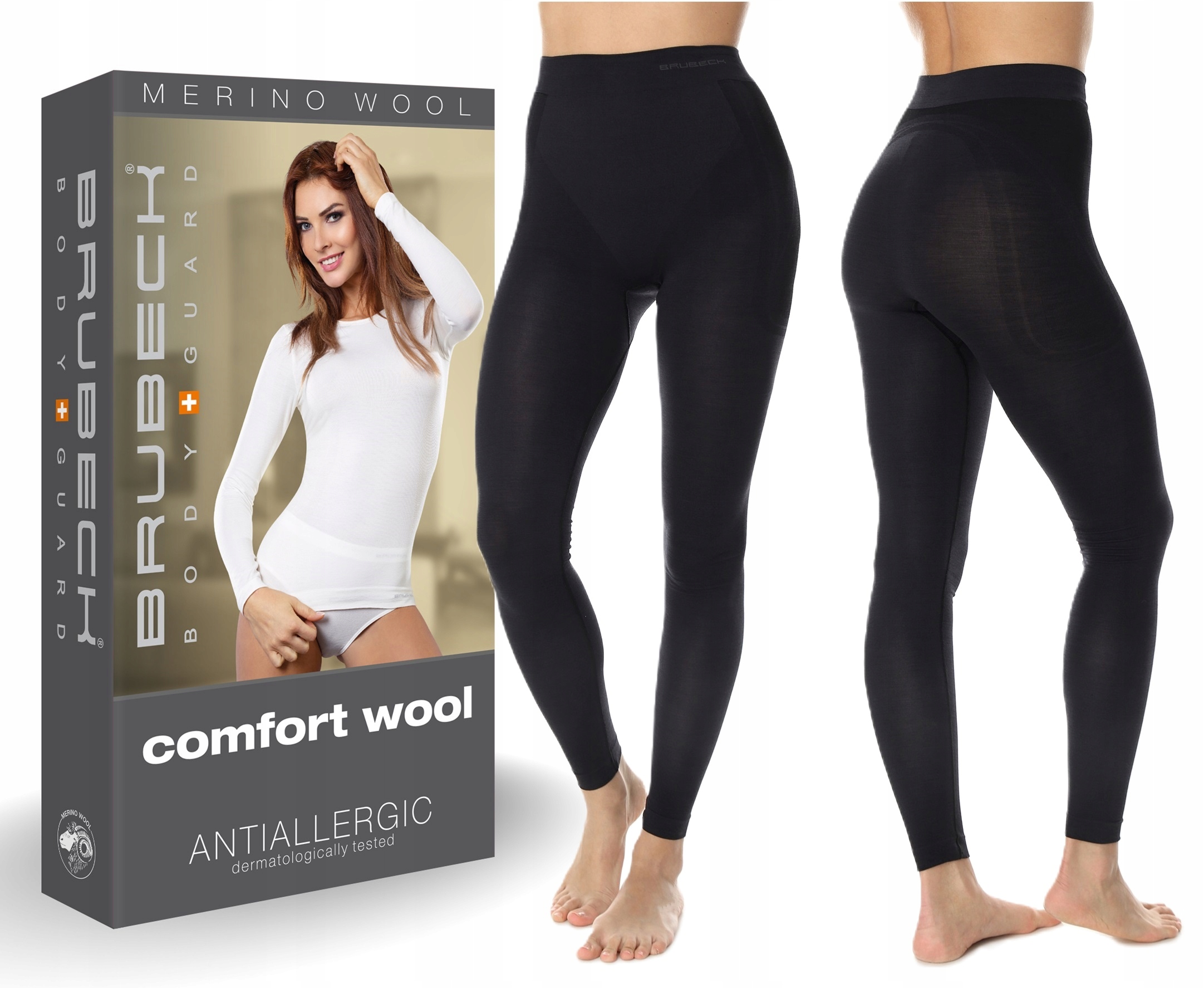 Brubeck Getry Rowerowe Damskie Termoaktywne -s