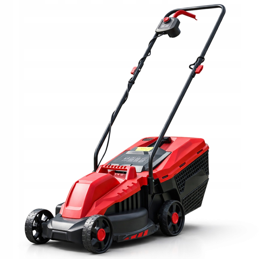 Výkonná elektrická sekačka 2200 W, nastavitelná, Zahradní, s košem, Lehká