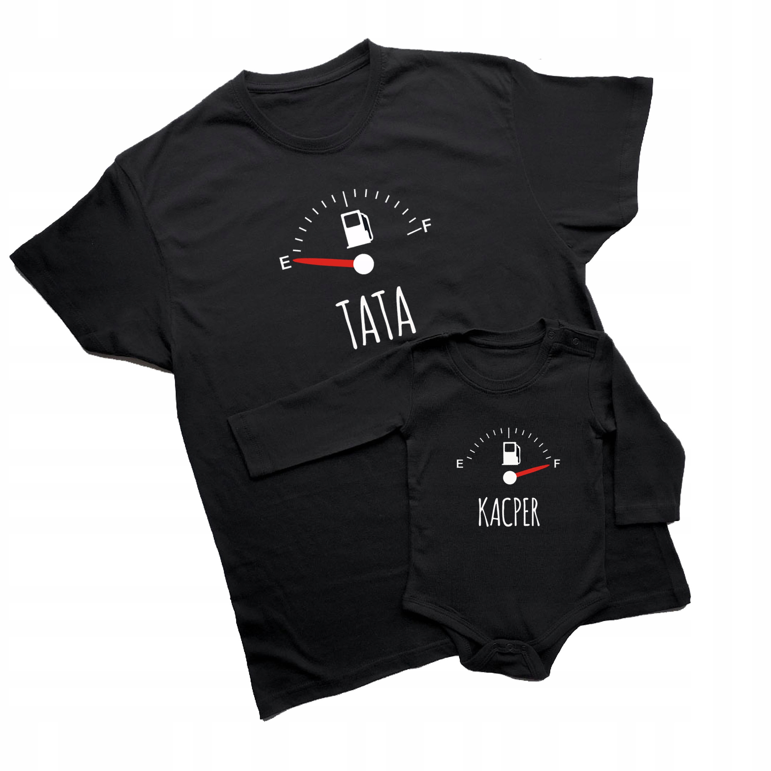 ZESTAW MĘSKA KOSZULKA DLA TATY I BODY DLA SYNA