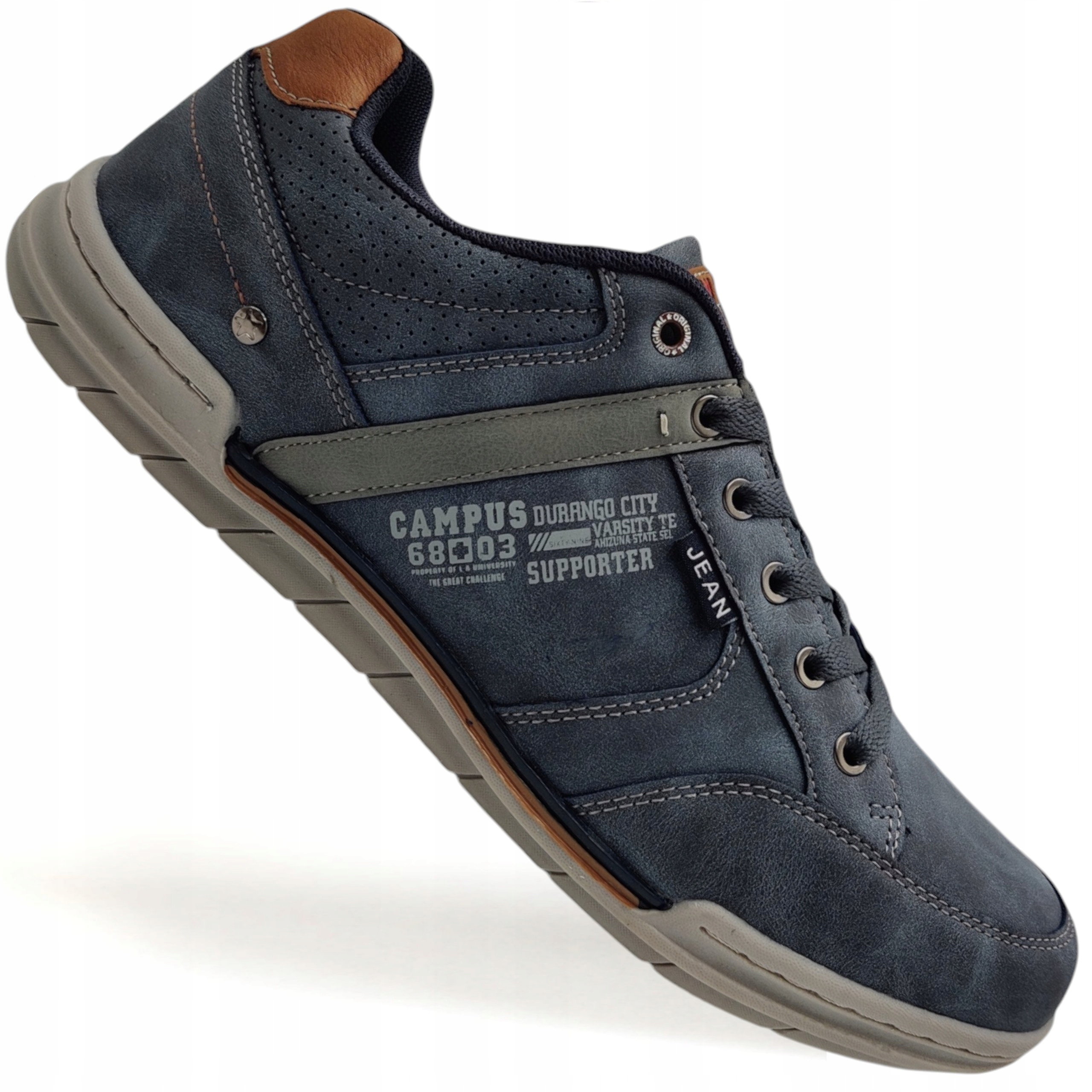 Buty Męskie Erino Sportowe Solidne Casual Sneakersy r46