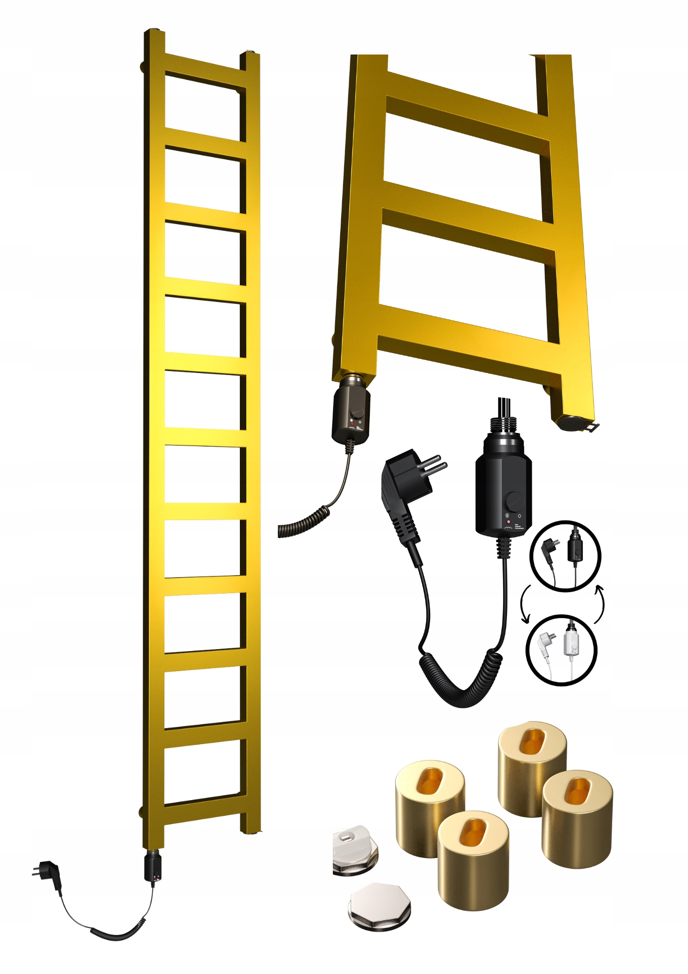 Elektrický ohrievač Mini 990x250 zlatý ohrievač