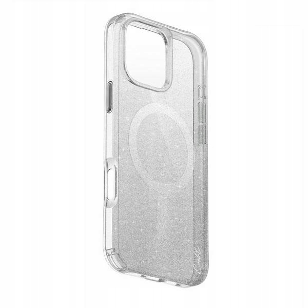 Pouzdro Uniq pro iPhone 16, obal MagSafe, třpytky, ombré pouzdro
