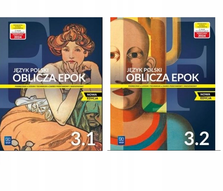 JĘZYK POLSKI OBLICZA EPOK 3.1 + 3.2 ZPiR PODRĘCZNIK Dwie części - WSiP