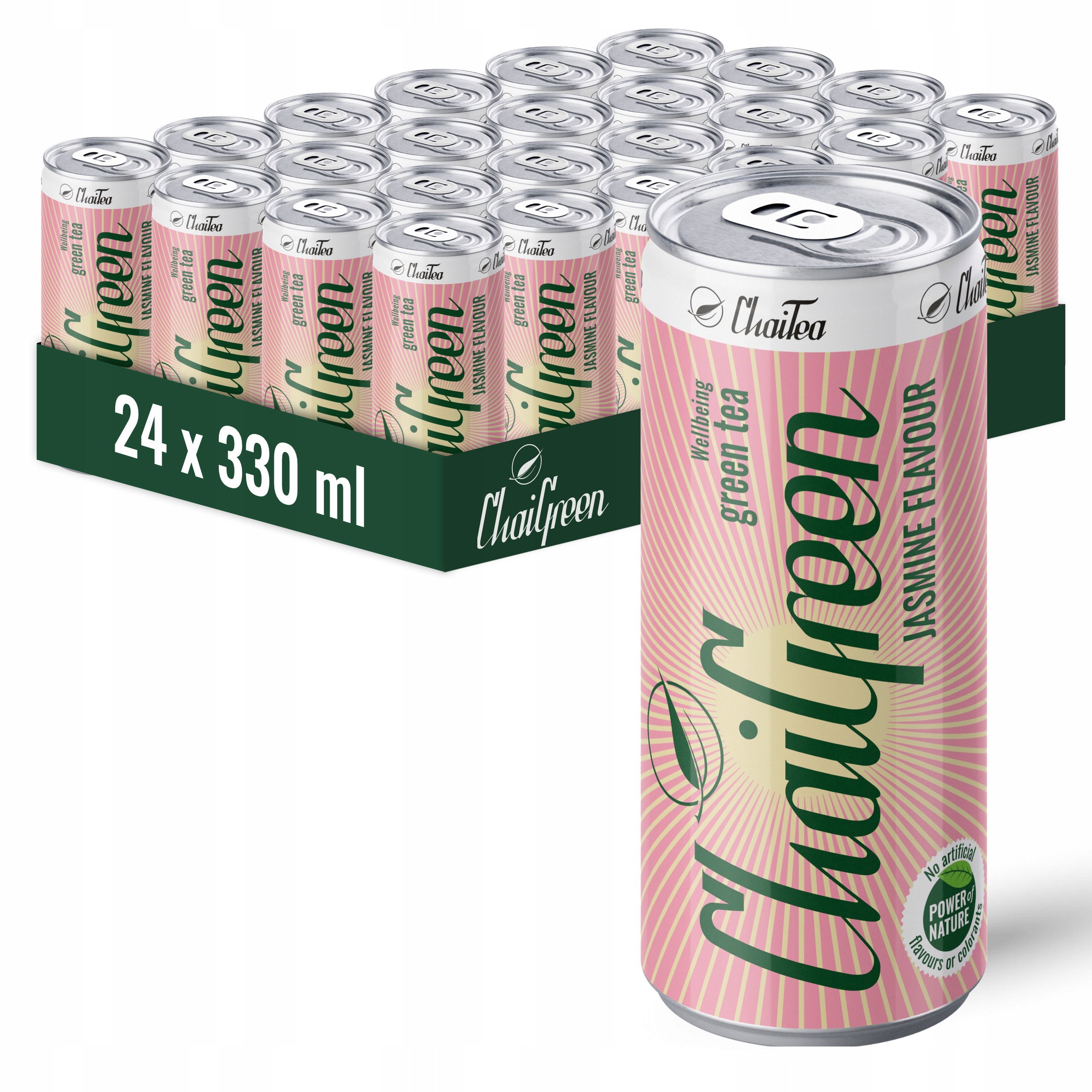 ChaiTea Chaigreen Jasmin 330ml napój zielona herbata ice tea zgrzewka 24szt