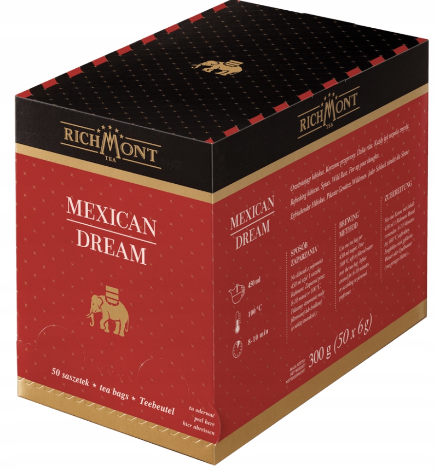 Levně Ovocný Čaj Richmont Mexican Dream 50 sáčků Bylinný čaj Sáčky