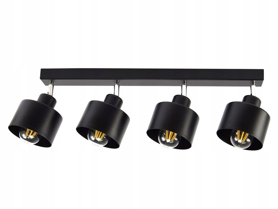 Lampa Stropní Svítidlo Skandinávská Loft Černá 384-B4 Led