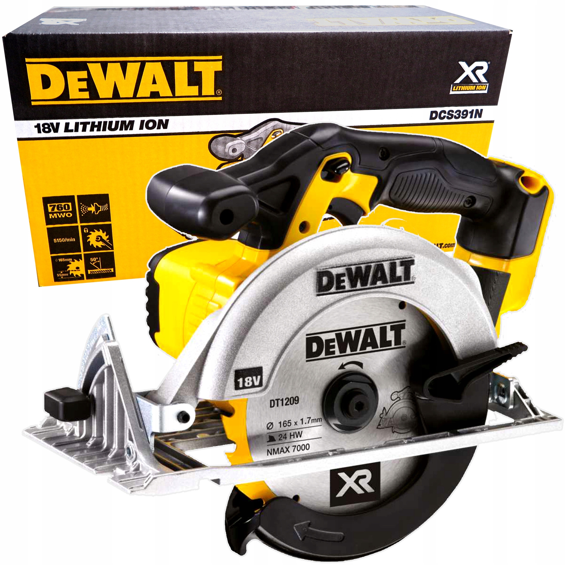 Piła Pilarka Tarczowa DeWalt DCS391N -xj Body
