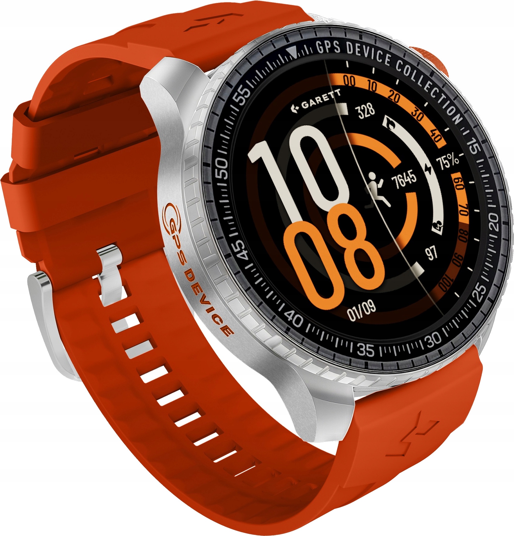Garett Compass GPS Srebrny