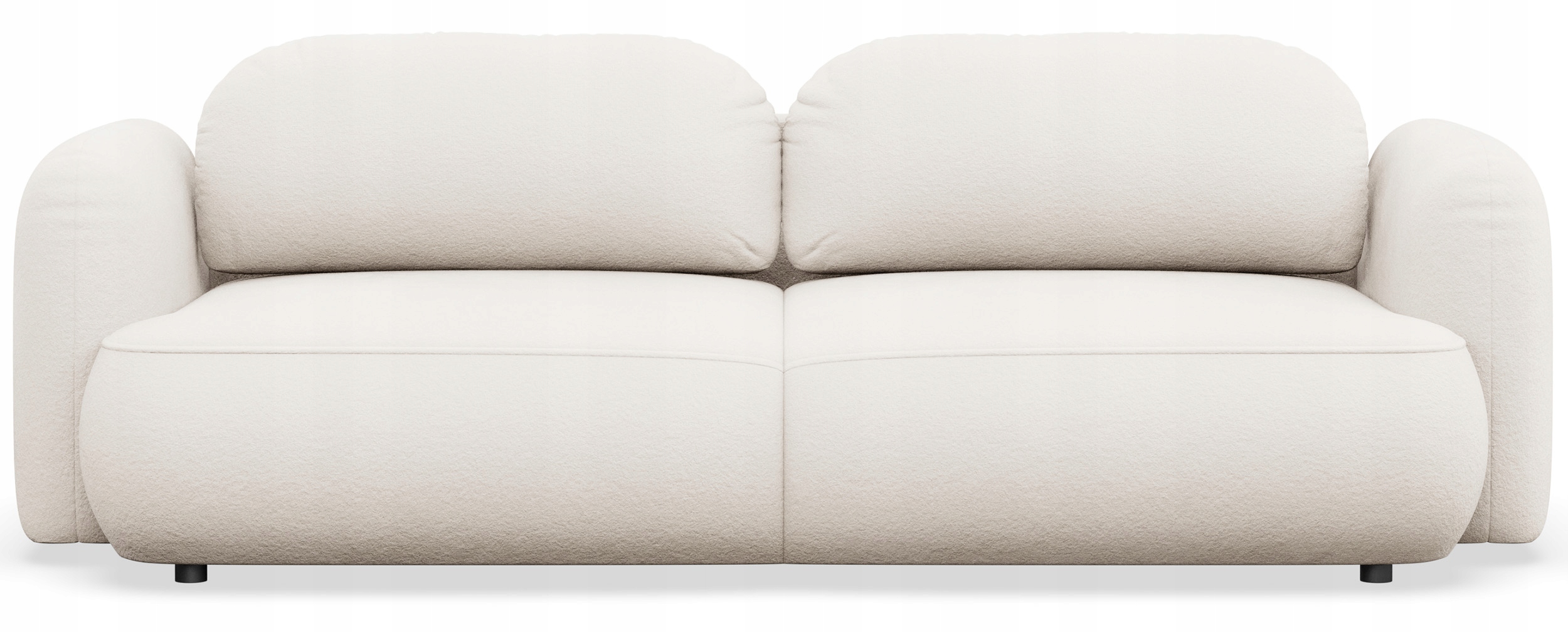 Rozkládací třímístná pohovka Tvoya krémová žinylka