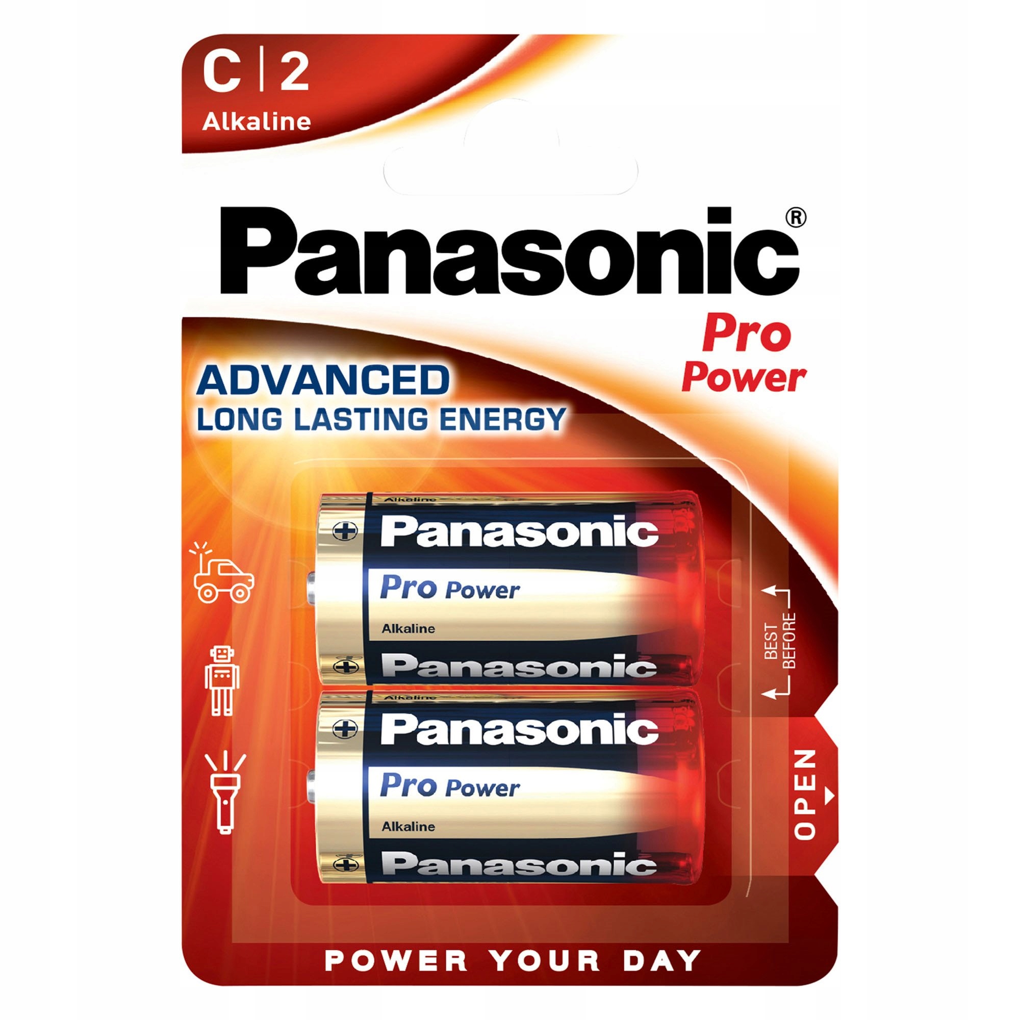 Bateria alkaliczna Panasonic C (R14) 2 szt.