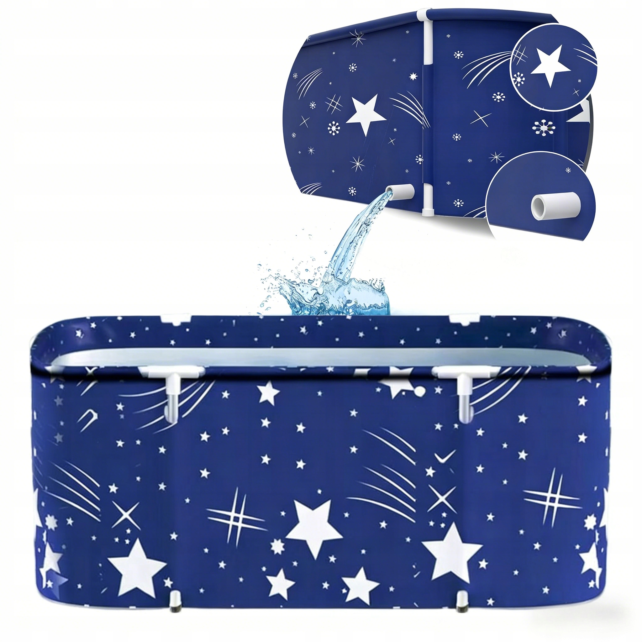 Přenosná Skládací Vana Pro Dospělé, Domácí Lázně Koupání A Moření