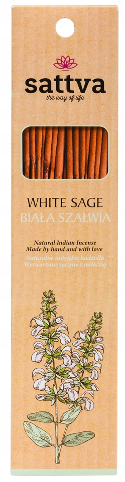 

Sattva Kadzidła Biała Szałwia 30g (15szt.)