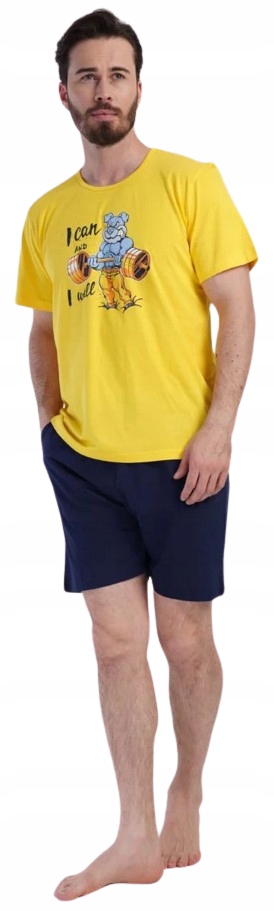 Vtipné Pyžamo Silák Mocný Oslík 'I Can And I Will' Pes Trenér M