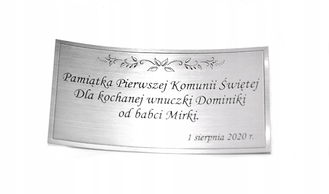 

Naklejka, dowolny grawer! 10 X 5 cm