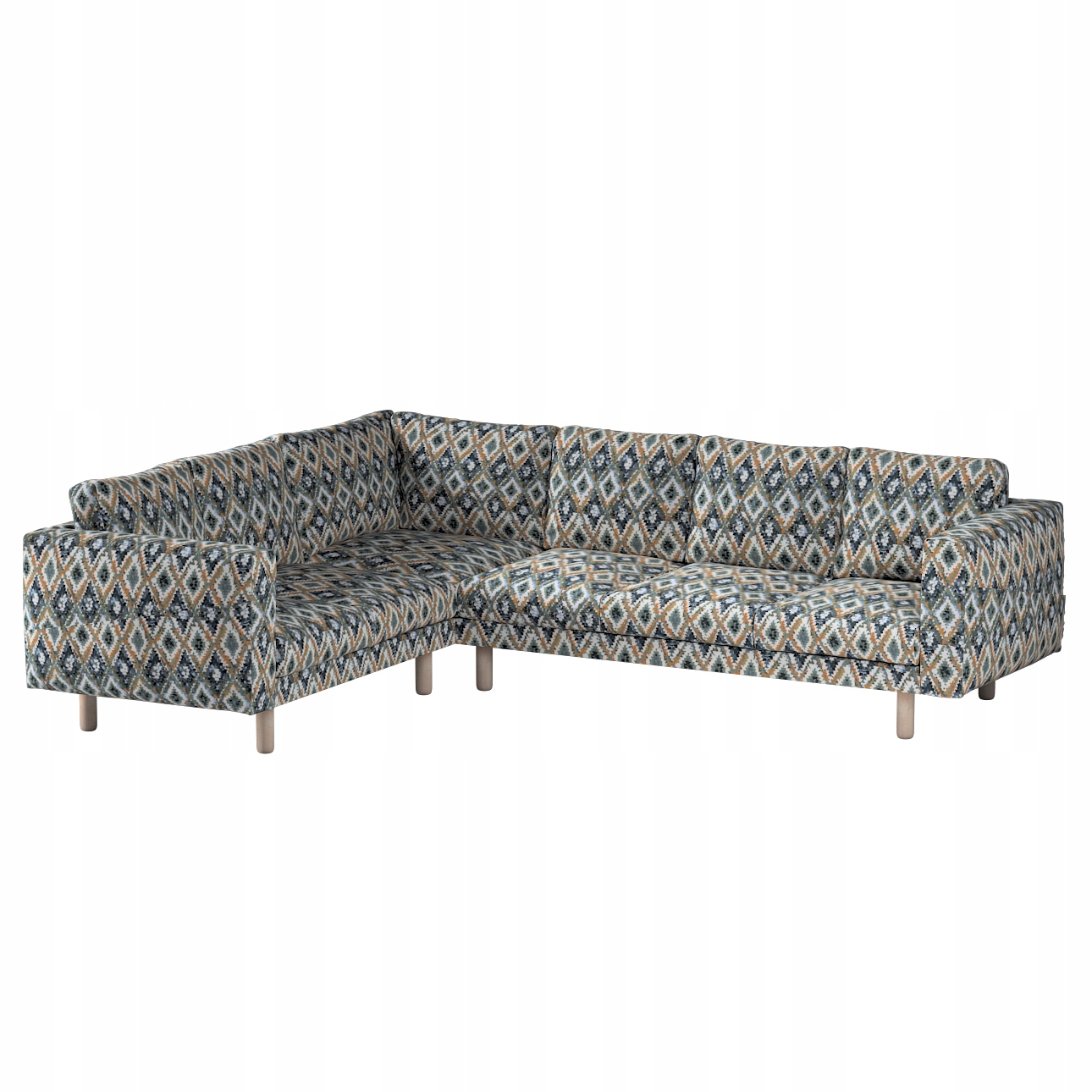 Potah na rohovou pohovku Norsborg pro 5 osob Ikea zelený