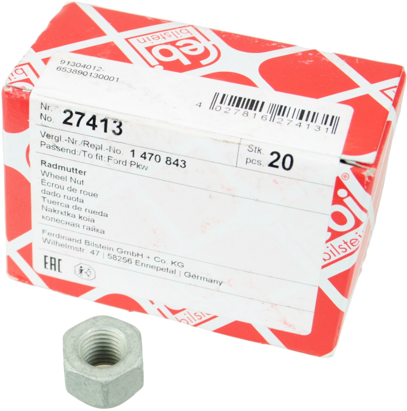 

Nakrętka Koła Ford Volvo Mazda 12x1.50 Febi 27413