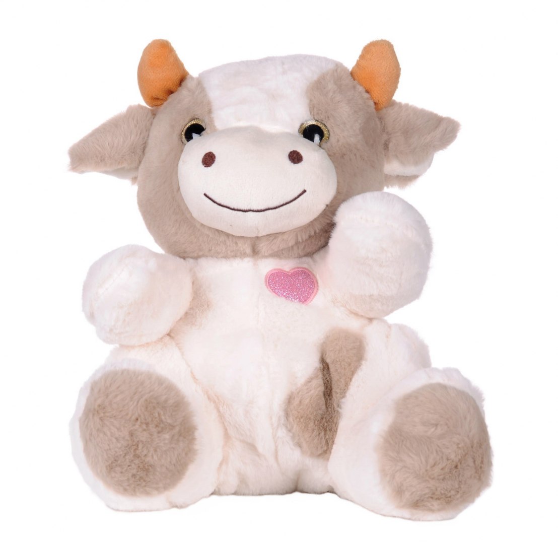 

Pluszowa krówka Madzia. na Walentynki 29cm
