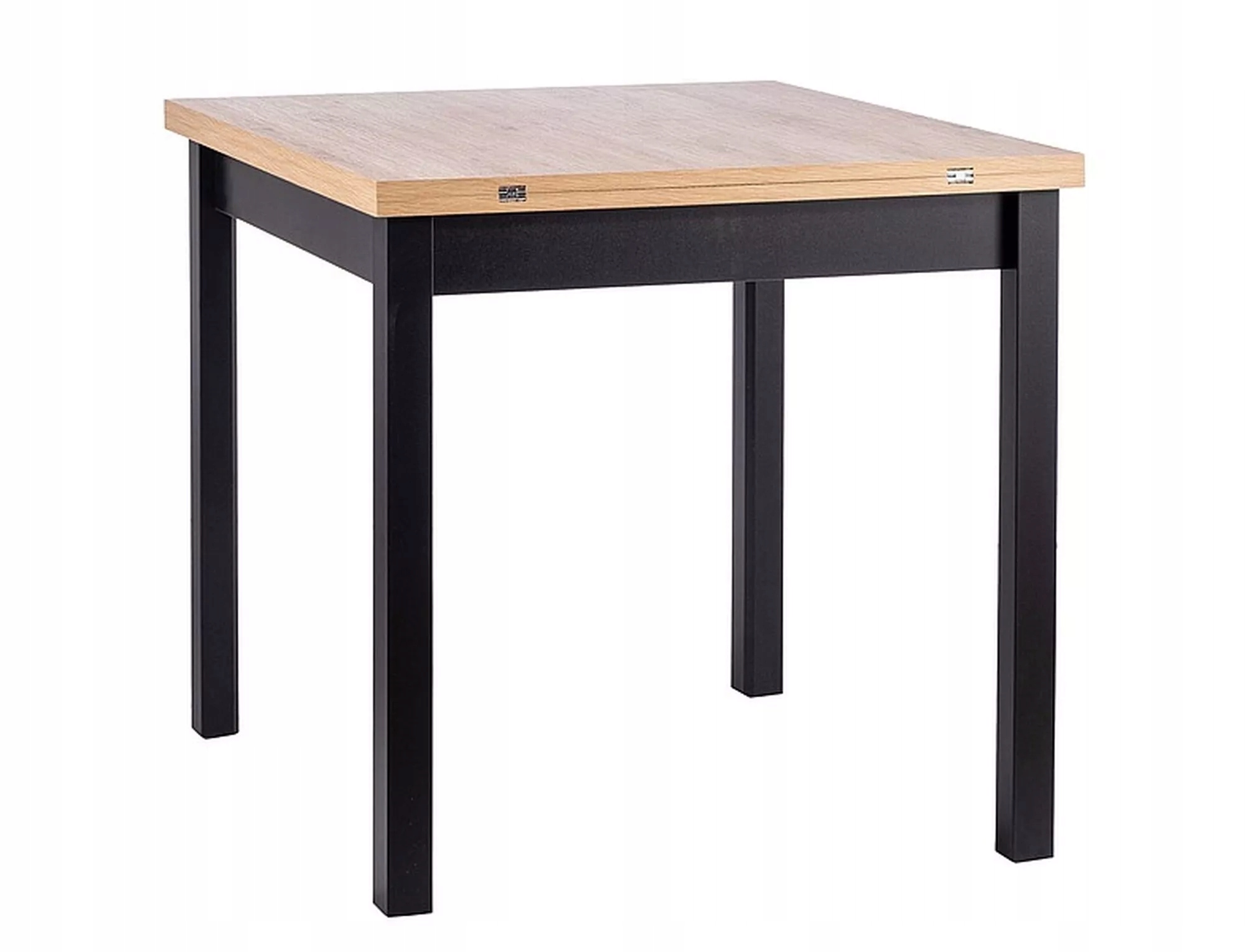 Rozkládací stůl Flip dub artisan/černý 80(160)x80 cm Sig