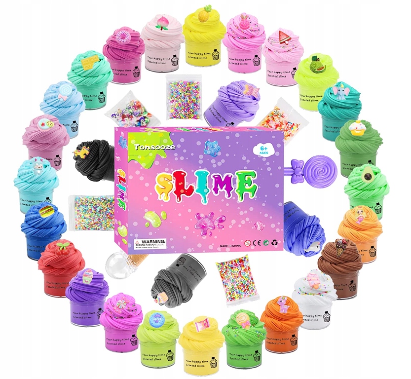 

Zestaw Slime Miękki Diy Fluffy 26 Sztuk