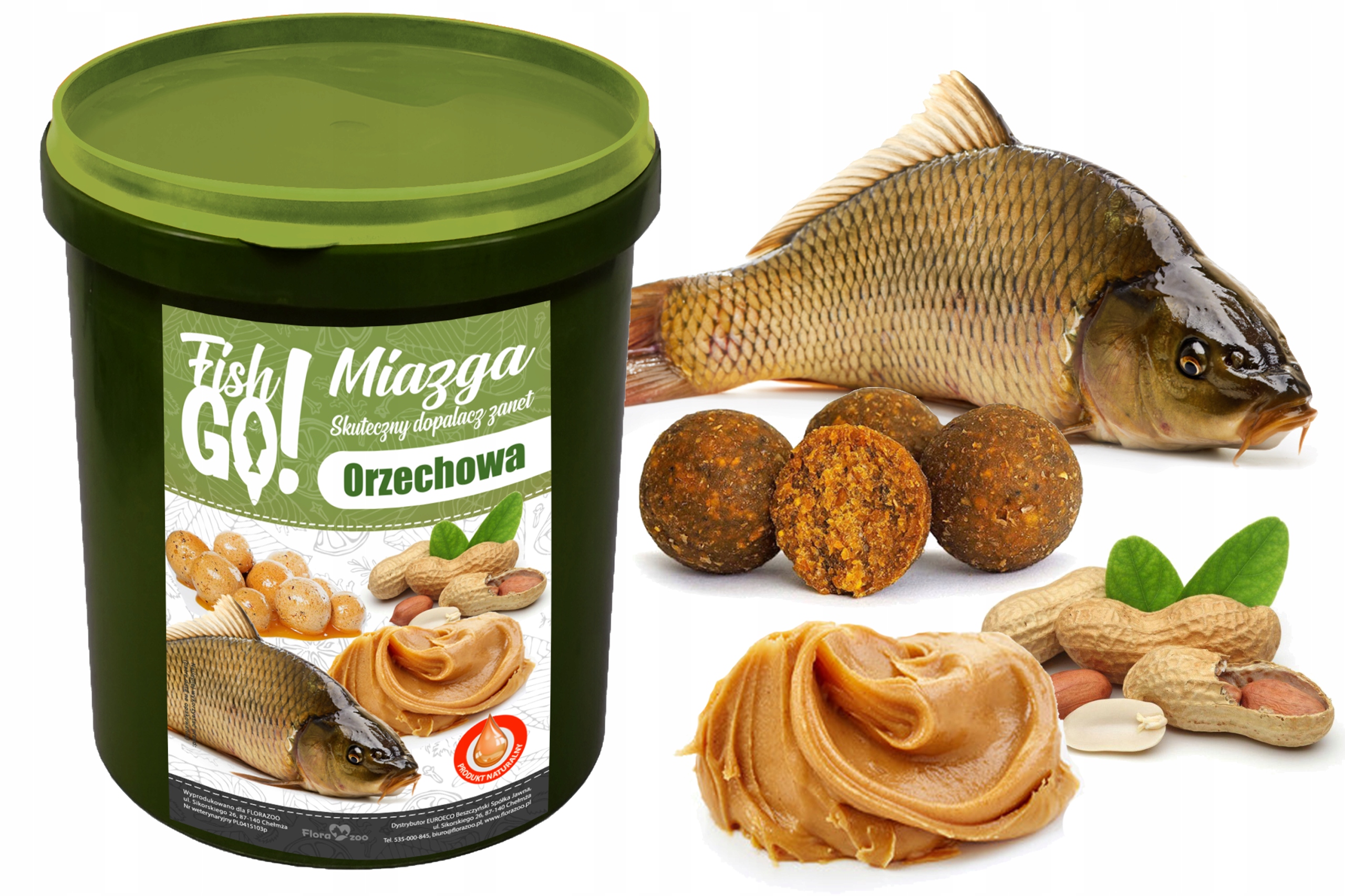 PASTA ORZECHOWA MELASA DIP ATRAKTOR DO KUKURYDZA ZANĘTA PRZYNĘTA WĘDKARSKA