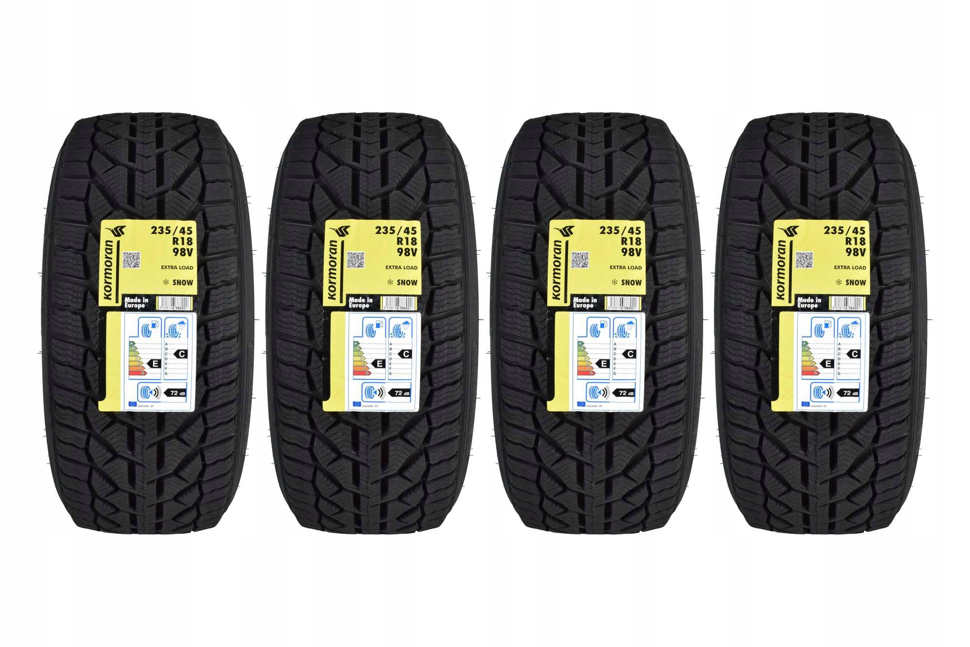 4 opony zimowe 235/45R18 Kormoran Snow 2026