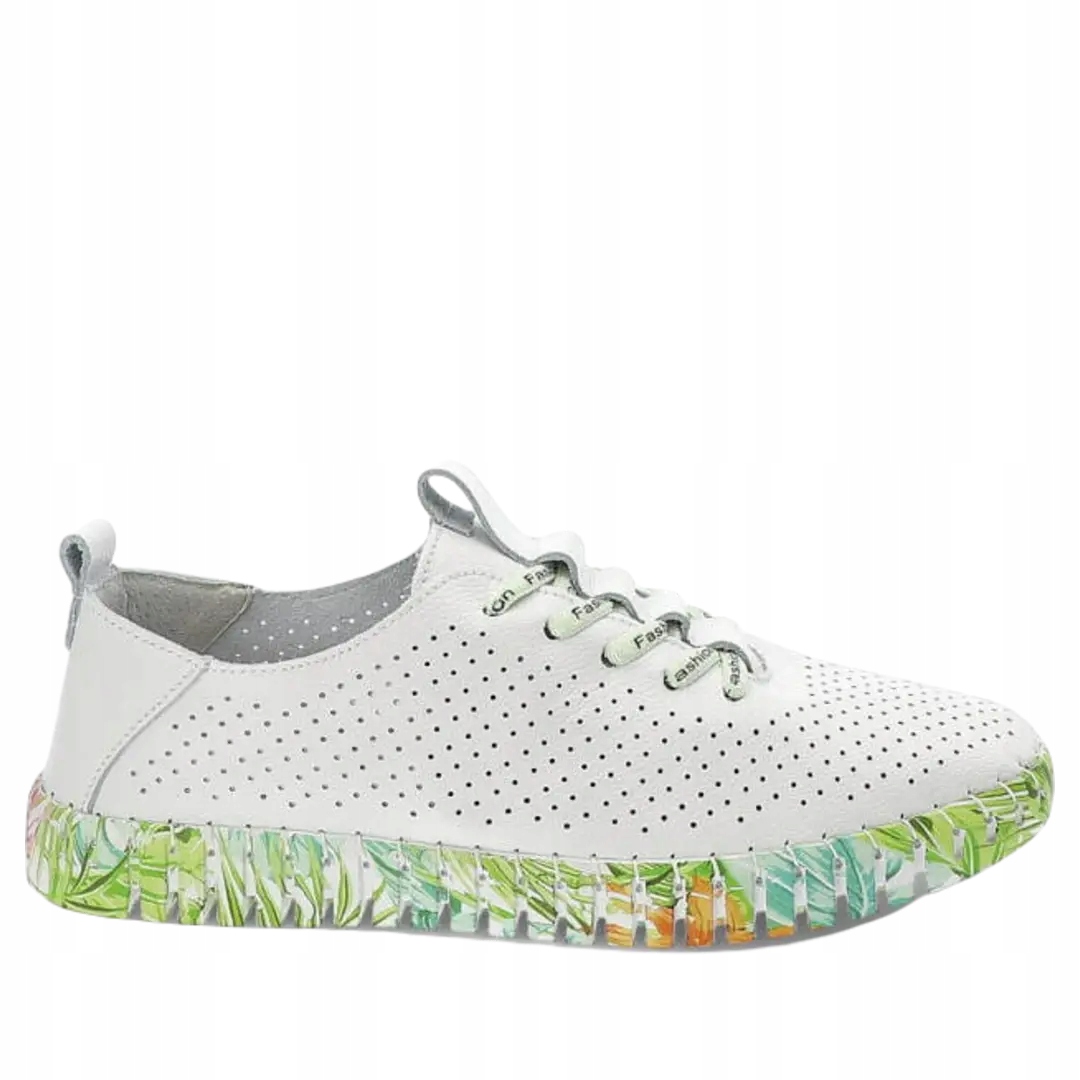 Dámské polobotky Artiker 52C1381 bílo zelené 39, Bílá