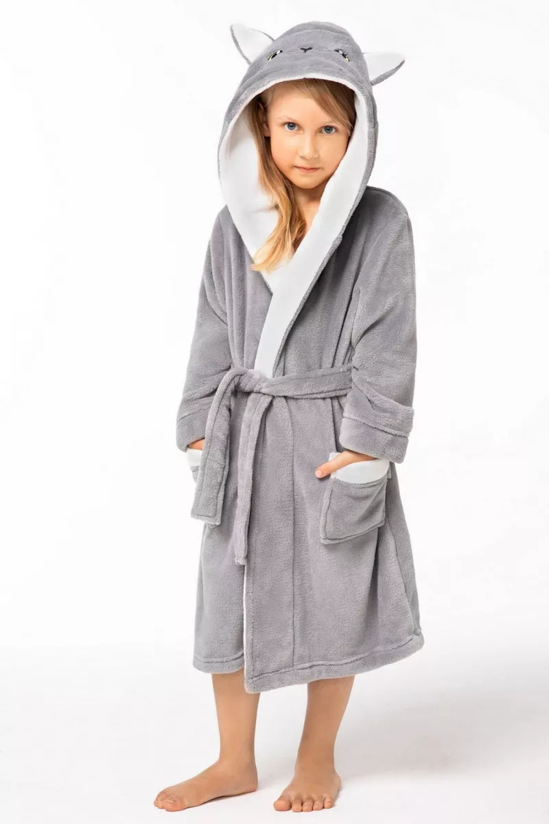 

Envie szlafrok dziewczęcy Kitten 122-128 szary