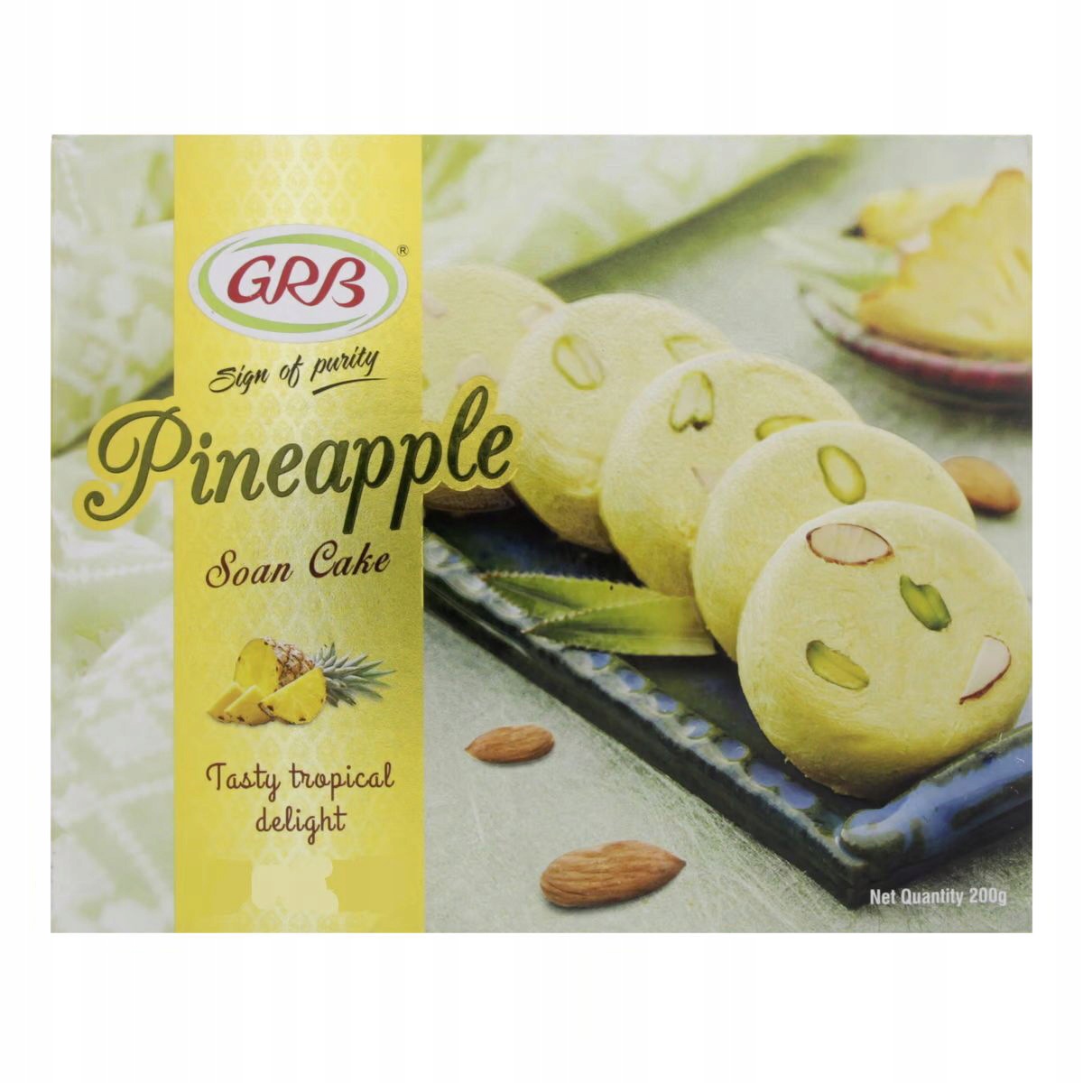Indiai ananász ízű desszert Pineapple Soan Cake Grb 200g
