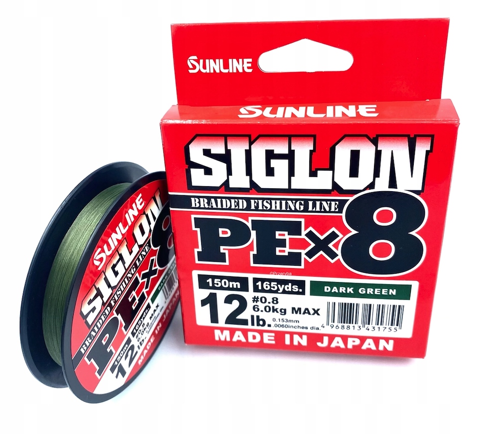 Sunline Siglon X8 Pe 0,8 150M Dark Green