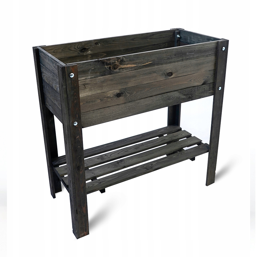 Dřevěný Květináč Stojan Na Květiny Zahrada Balkon Bylinkový Záhon Na Bylinky