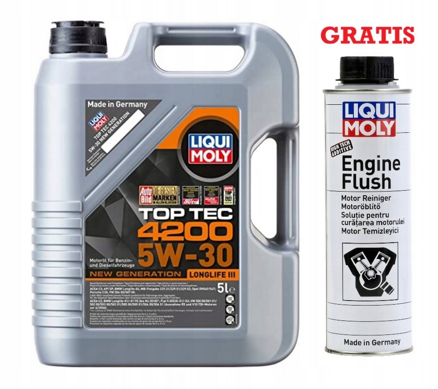Olej Liqui Moly Top Tec 4200 5W30 5L LM8973 płukanka LM2640