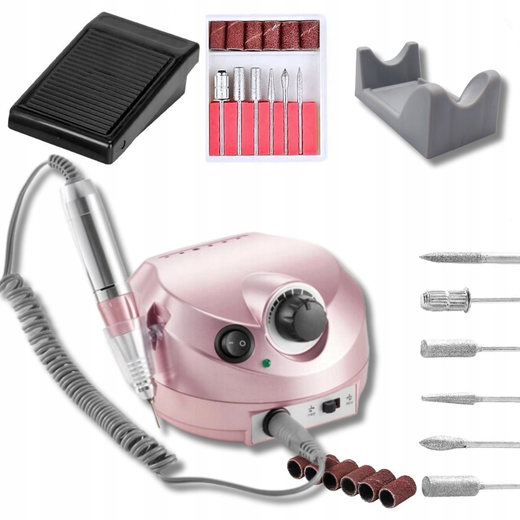 Frezarka Do Paznokci Manicure 65W Mocna Frez Do Zdejmowania Hybrydy
