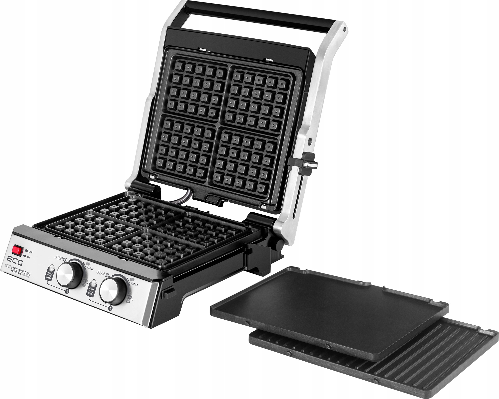 

Elektryczny grill opiekacz + Płyty Do Gofrów 2000W