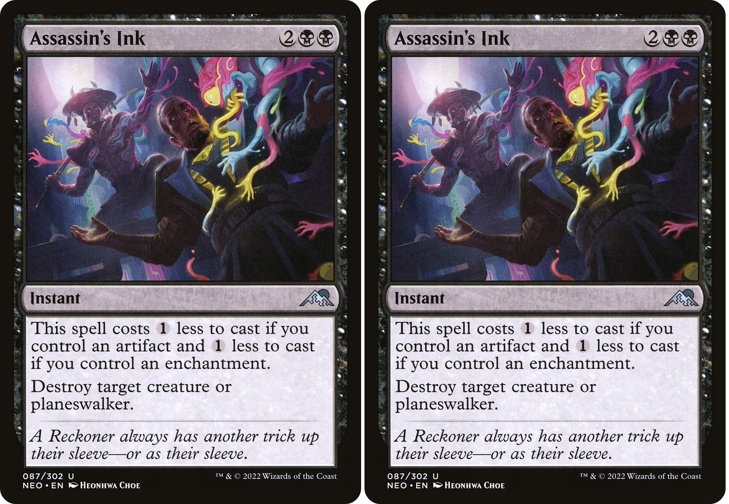 Mtg Assassin's Ink x2 (neo) stan Nm
