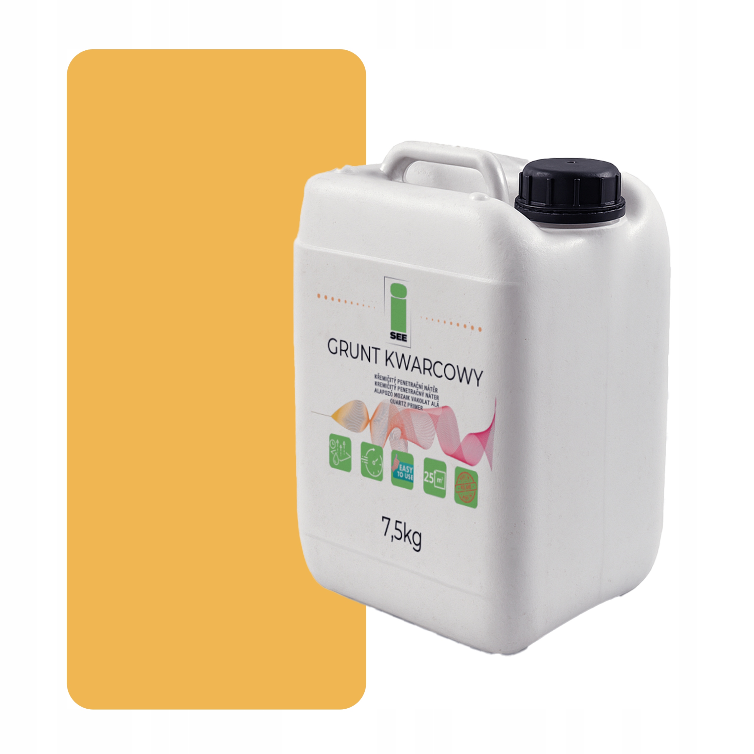 Křemenný Podklad Pod Silikonovou Omítku 7,5 Kg Žlutý Meruňkový F636